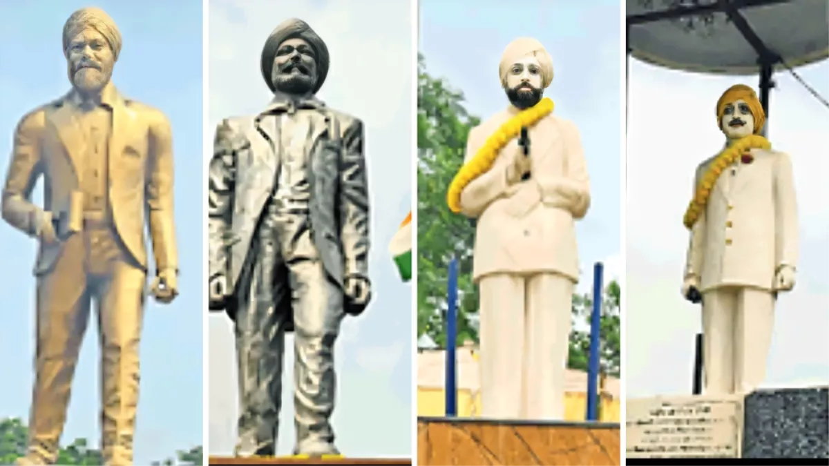 आखिर कैसे दिखते थे शहीद ऊधम सिंह? सुनाम में चार प्रतिमाएं, सभी का चेहरा अलग