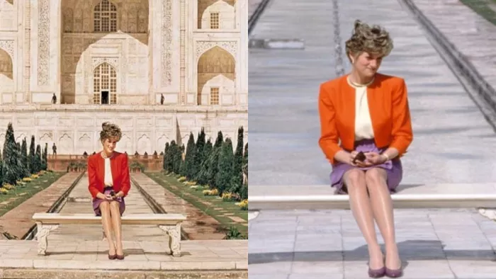 Diana Bench In Tajmahal: पर्यटकों के बीच आकर्षण का केंद्र रहने वाली डायना बेंच शाहजहां ने नहीं लगवाई थी।