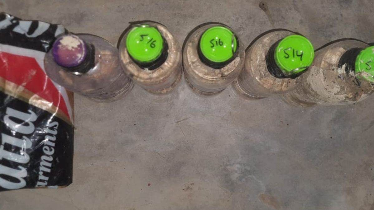 amritsar heroin news pak nefarious act came to the fore again drone dropped five heroin filled bottles bsf search continues