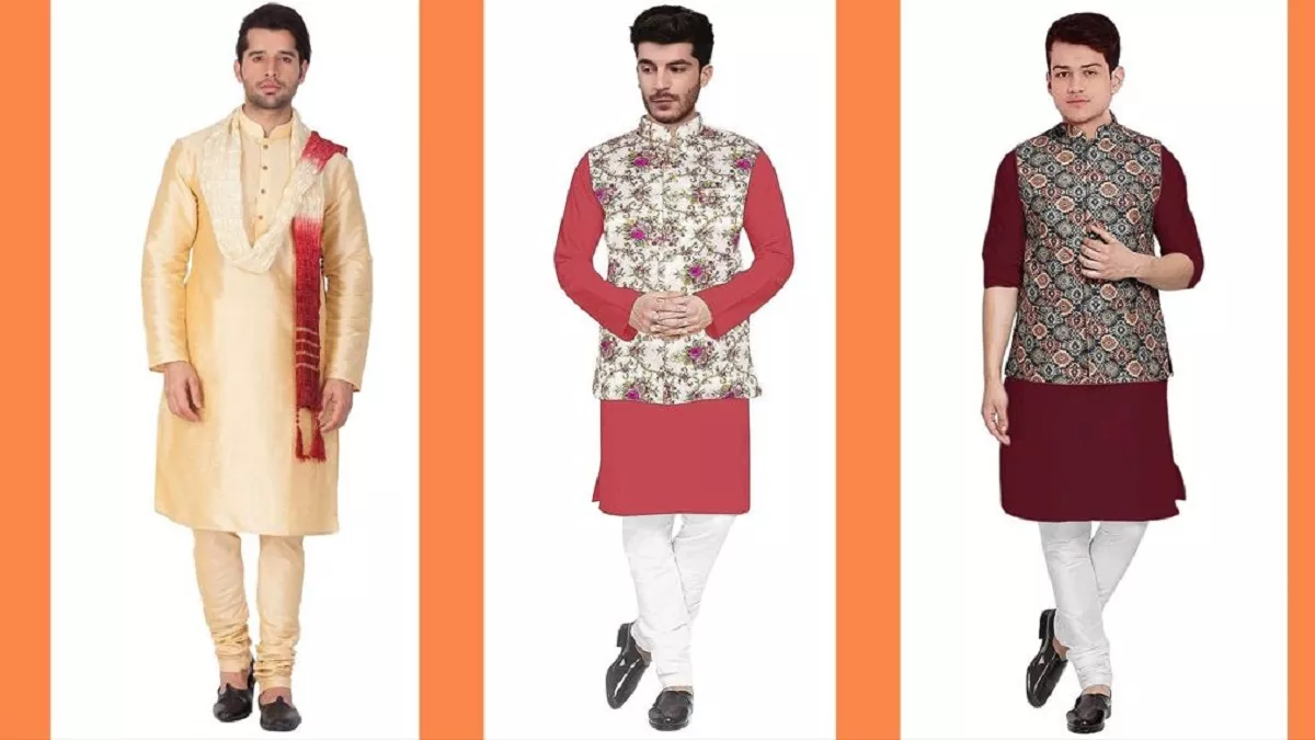 नवरात्रि और दिवाली के लिए चुनें ये डिजाइनर Kurta Pajama Koti सेट, एथनिक लुक के लिए हैं बेहतरीन विकल्प