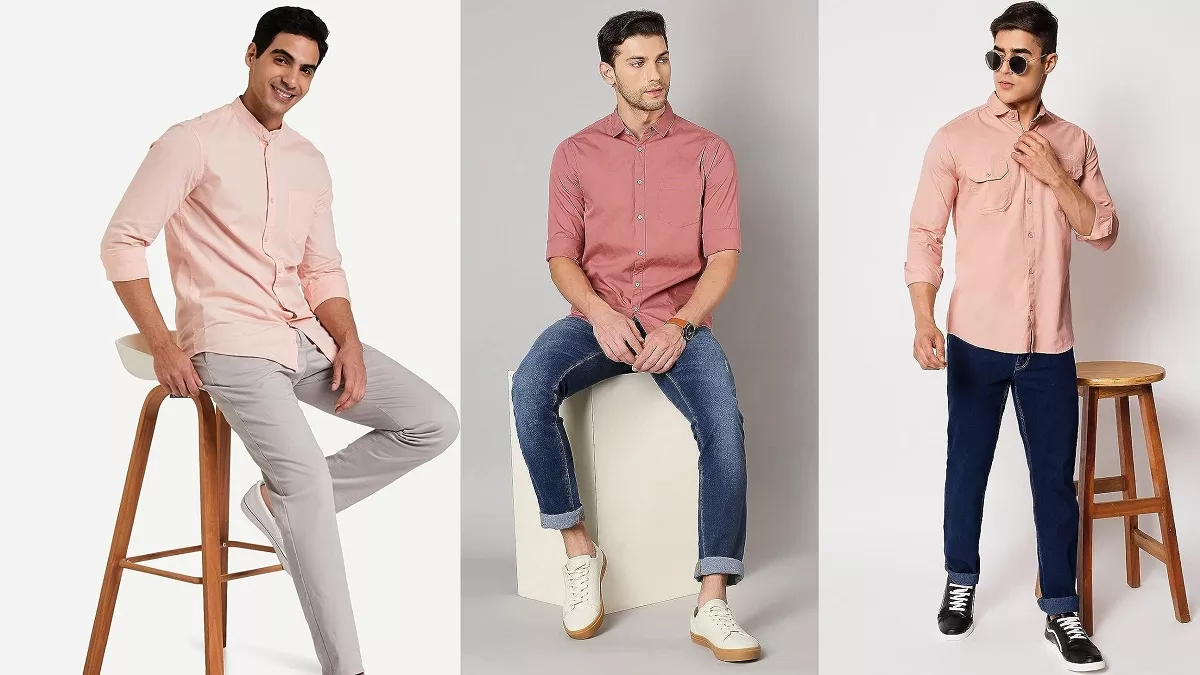 Men’s फैशन से बाहर हो गए हैं ऐरे-गैरे शर्ट्स, इन नए Peach Color Shirts के साथ आ गया है कहर बरपाने का वक्त
