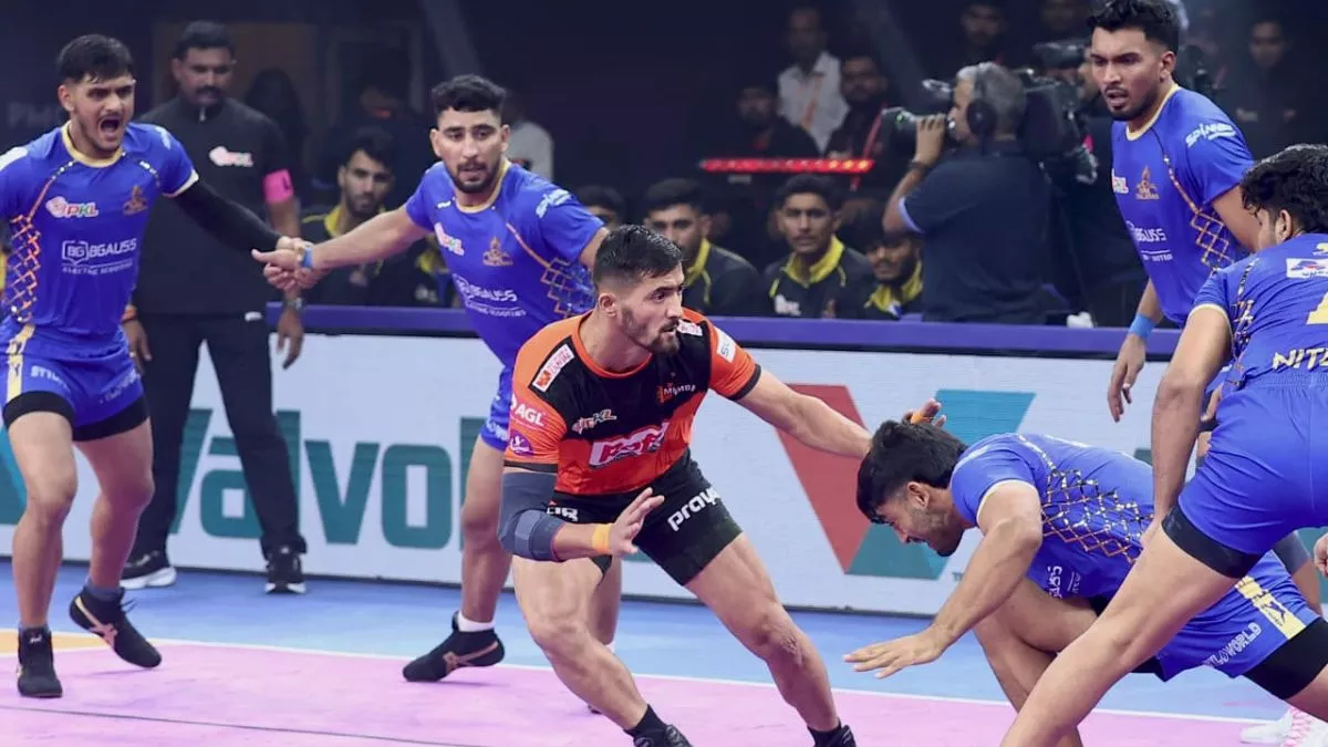 PKL-12: यू मुंबा ने दर्ज की लगातार दूसरी जीत, तमिल थलाइवाज को 3 अंक से हराया