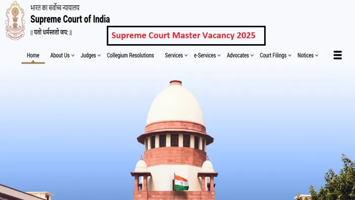 SCI Recruitment 2025: कोर्ट मास्टर भर्ती की पूरी डिटेल यहां से करें चेक।