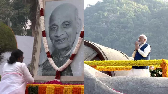Sardar Patel Jayanti 2022 राष्ट्रपति व पीएम मोदी ने दी सरदार पटेल को श्रद्धांजलि (फोटो एएनआइ)