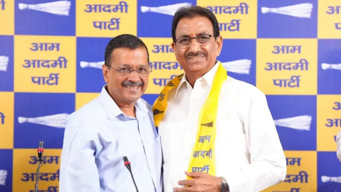 बीजेपी के दिग्गज नेता और तीन बार के विधायक ब्रह्म सिंह तंवर ने थामा आप का दामन।