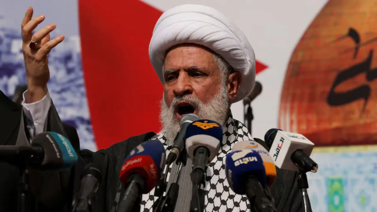 hezbollah new cheif naim qassem said that ceasefire with israel can happen but with conditions
