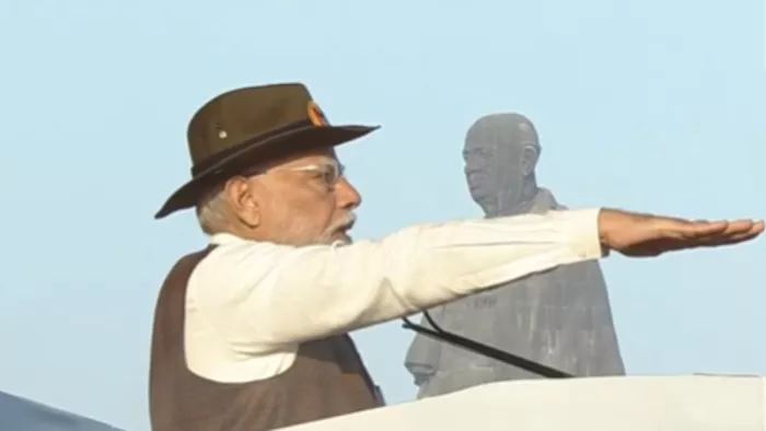 Sardar Patel Jayanti 2024: पीएम मोदी ने केवड़िया में सरदार पटेल को श्रद्धांजलि अर्पति की।(फोटो सोर्स: एएनआई)