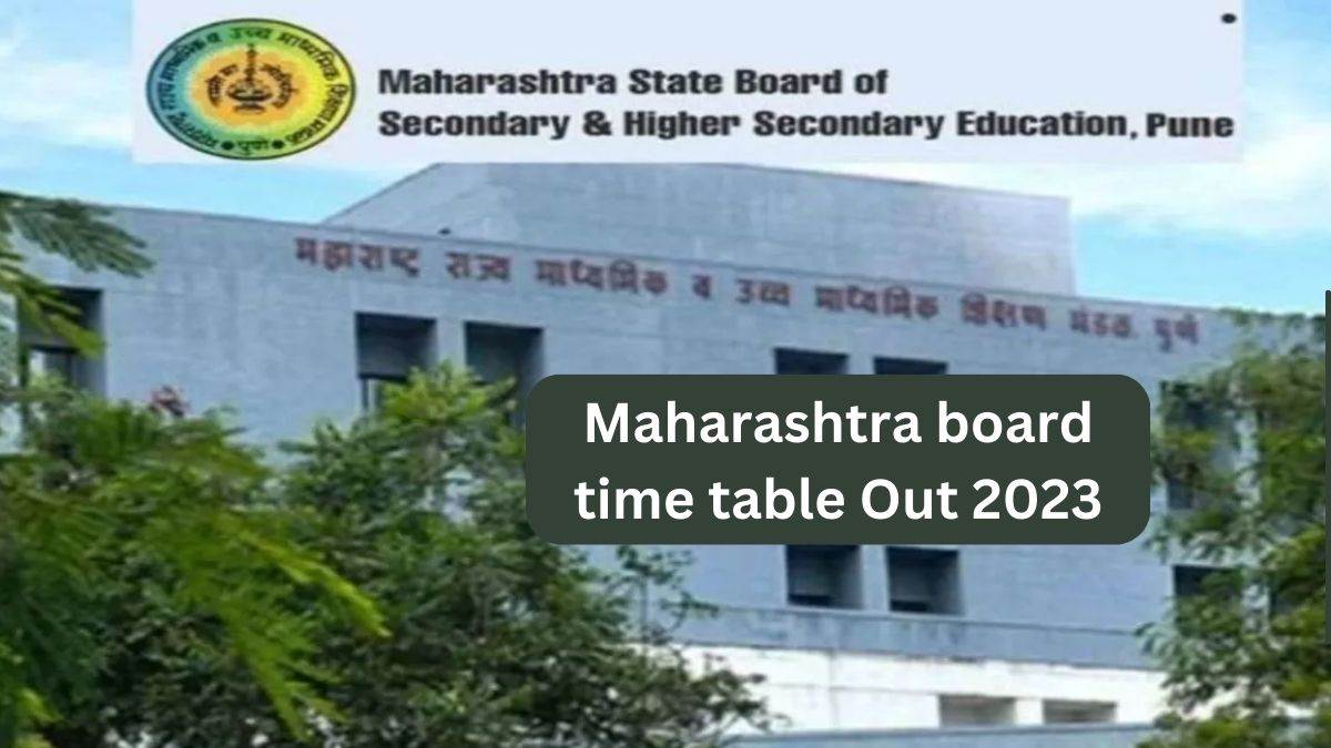 Maharashtra SSC,HSC time table 2023 महाराष्ट्र 10वीं,12वीं की डेटशीट