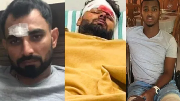 Rishabh Pant, Mohammad Shami, Nicholas Pooran Car Accident (Photo-design)
