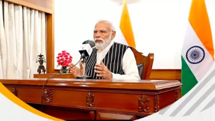 पीएम नरेंद्र मोदी मन की बात के 108वें एपिसोड पर देशवासियों को संबोधित कर रहे हैं।(फोटो सोर्स: जागरण)