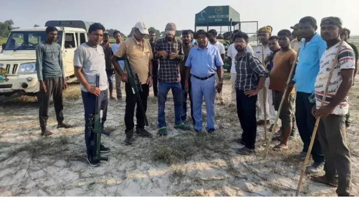 बिहार में वन विभाग की टीम। फाइल फ़ोटो
