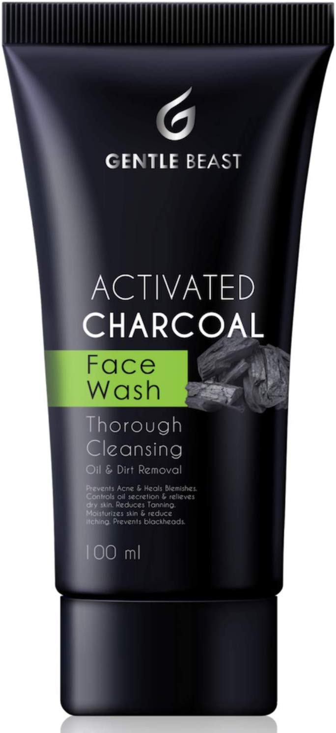 Buy Charcoal face wash fight for acne dust and oil control for men on