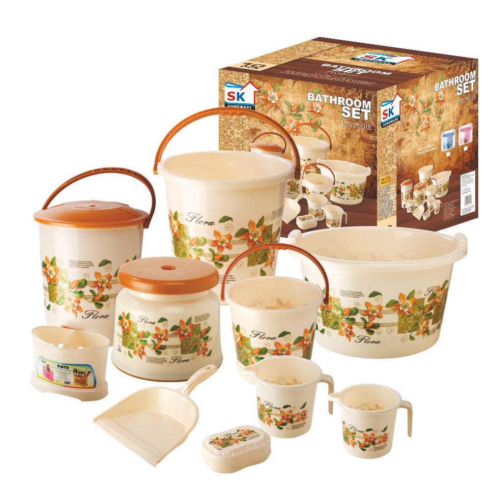 आप भी अपने बाथरुम को सजाना चाहते हैं तो बाथरुम bucket सेट खरीदें Buy
