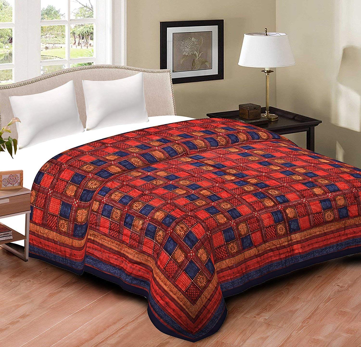 Quilt and blanket are available on Amazon with heavy discount