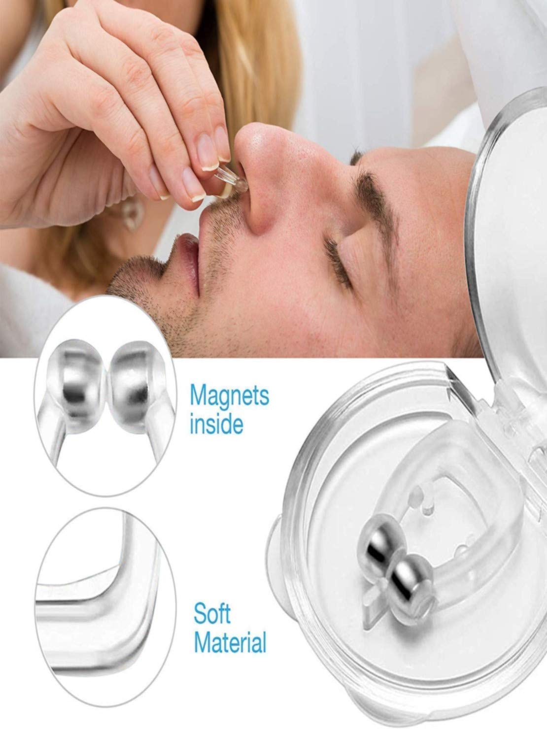 नींद में खर्राटे लेने की बीमारी है तो Snore Free Nose Clip खरीदें Buy