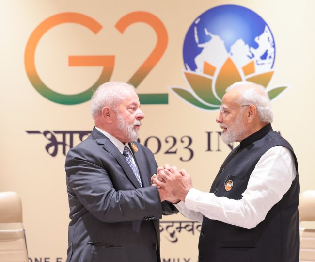 G20 Summit 2023:पीएम मोदी ने ब्राजील के राष्ट्रपति से की मुलाकात
