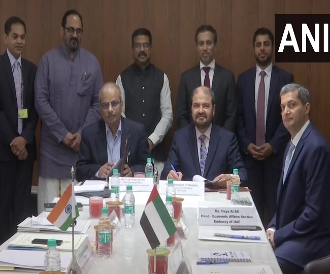 MoU signed between India and UAE भारत और संयुक्त अरब अमीरात के बीच एक समझौता हुआ