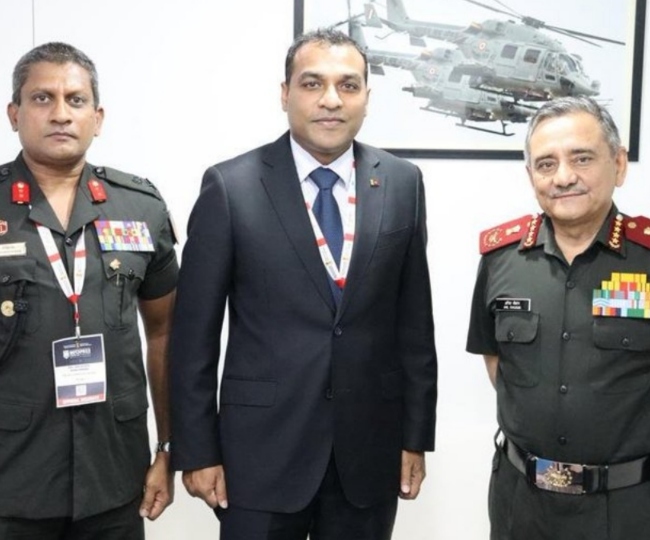 श्रीलंका की रक्षा राज्य मंत्री ने की सीडीएस जनरल अनिल चौहान से मुलाकात