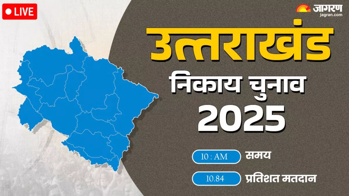 Uttarakhand Nikay Chunav LIVE: उत्तरकाशी जिले में 10.84 प्रतिशत मतदान