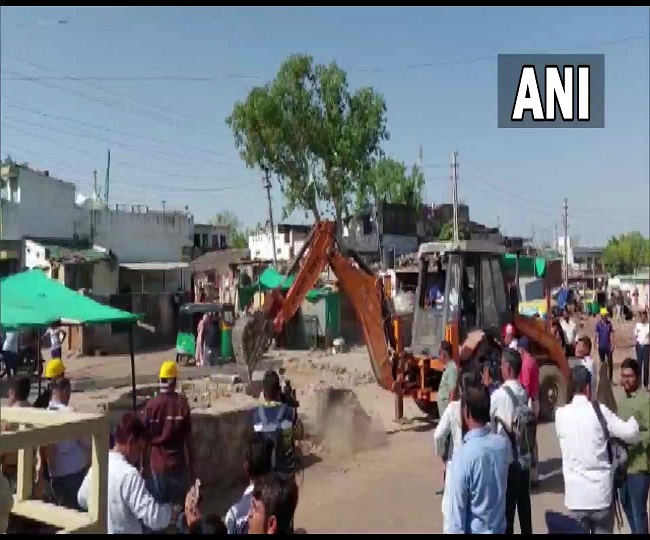 साबरकांठा में चलाया गया अतिक्रमण अभियान