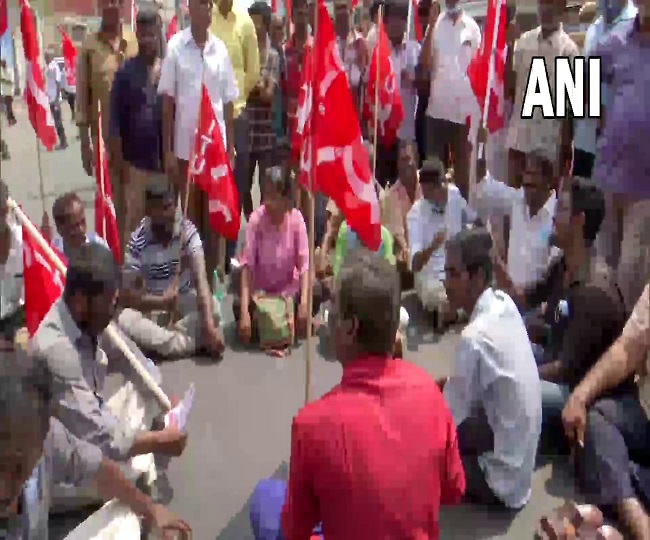 चेन्नई में दिखा ट्रेड यूनियनों के बंद का असर