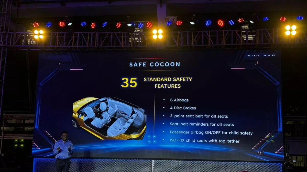 Mahindra XUV 3XO Launch Live: 35 सेफ्टी फीचर्स को स्टैंडर्ड तौर पर दिया जाएगा
