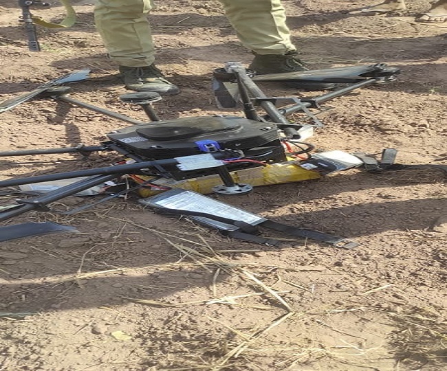 कठुआ जिले में मार गिराया गया ड्रोन