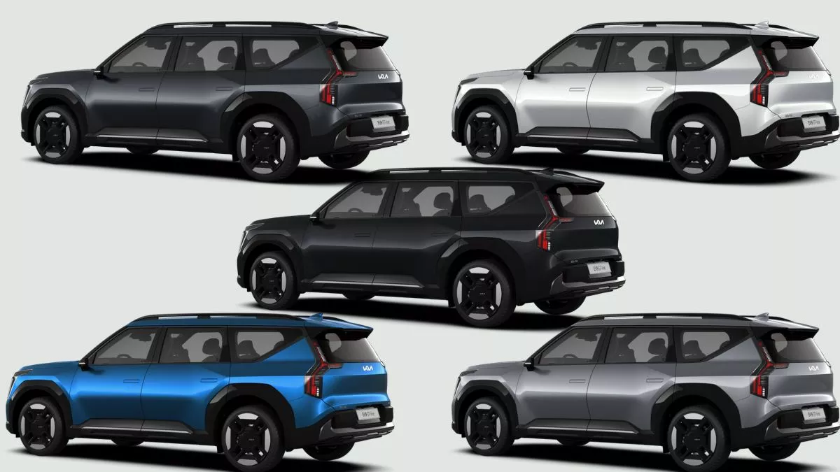 LIVE Kia EV9 Colour Options: किआ की ओर से ईवी9 में मिलेंगे पांच रंगों के विकल्प