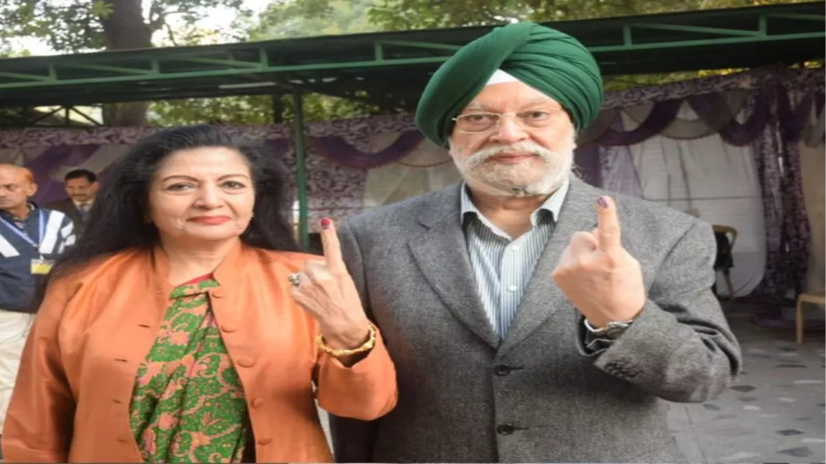 Delhi vidhan sabha chunav LIVE Voting: केंद्रीय मंत्री हरदीप सिंह पुरी ने डाला वोट
