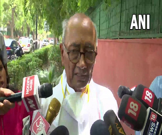 कांग्रेस नेता दिग्विजय सिंह ने भाजपा पर निशाना साधा
