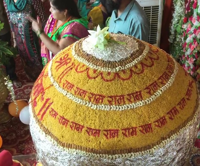 Janmotsav 2023 एक टन वजन के लड्डू का भोग
