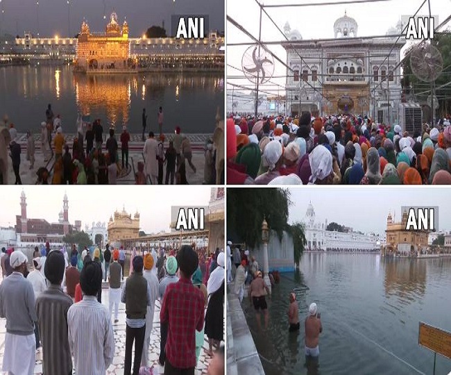  श्रद्धालुओं ने अमृतसर के स्वर्ण मंदिर के 'सरोवर' में लगाई डुबकी 