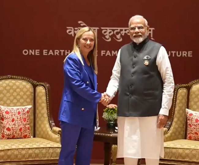 G20 Summit: पीएम मोदी ने इटली की प्रधानमंत्री के साथ की द्विपक्षीय बैठक
