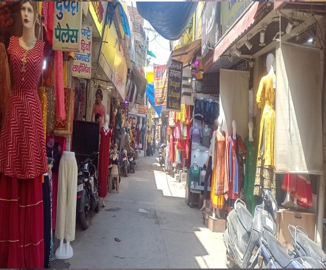 Panipat Market open under lockdown