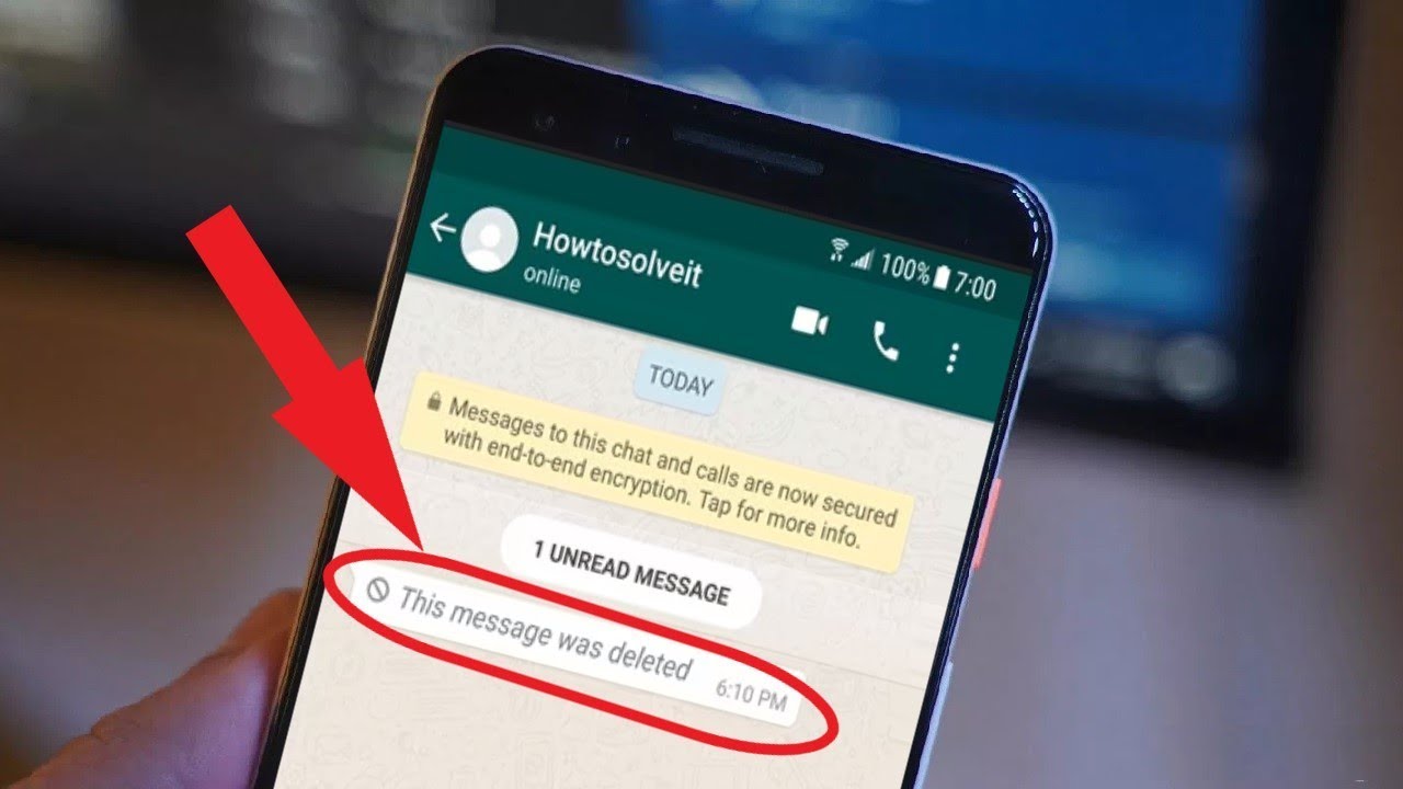 how to view the deleted message in a group chat on whatsapp