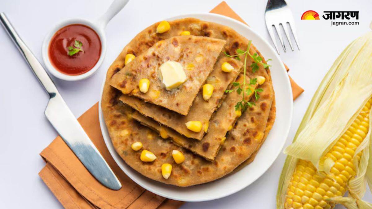 if you want something tasty for breakfast try corn cheese paratha kids will gobble it up happily