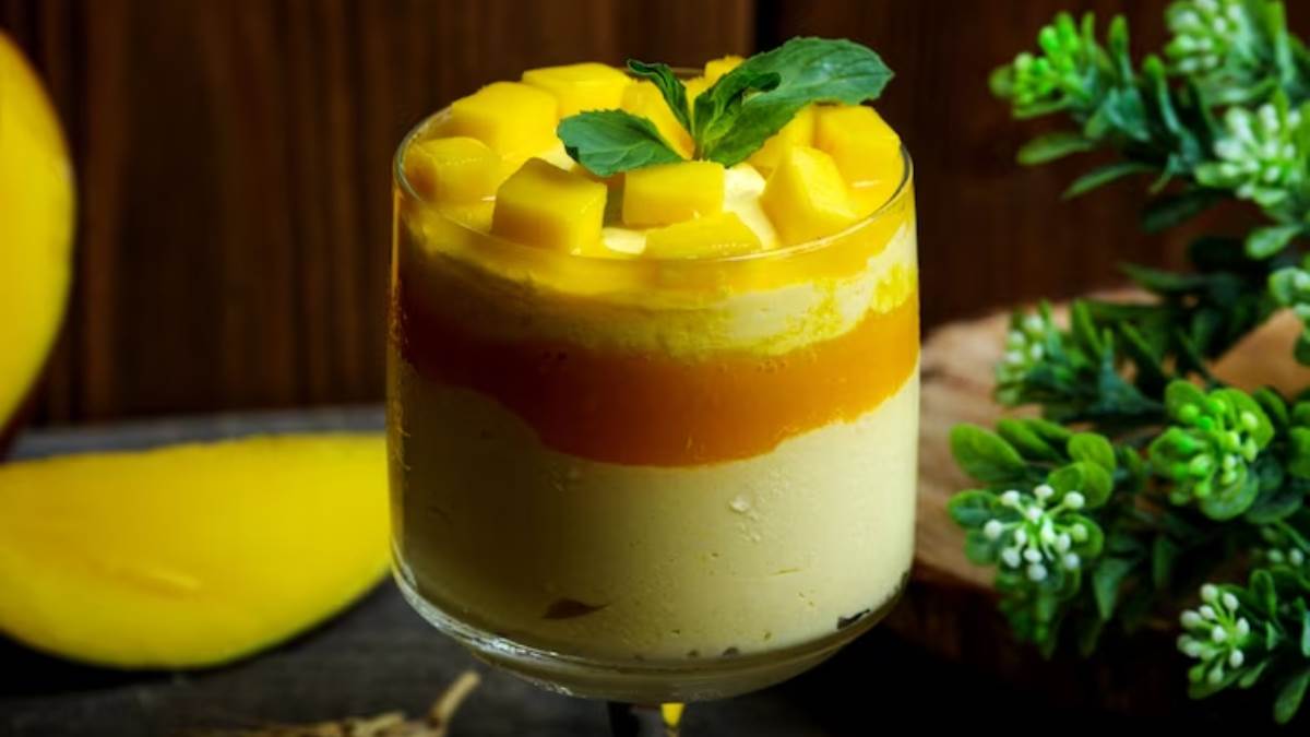 make mango pudding with this recipe
