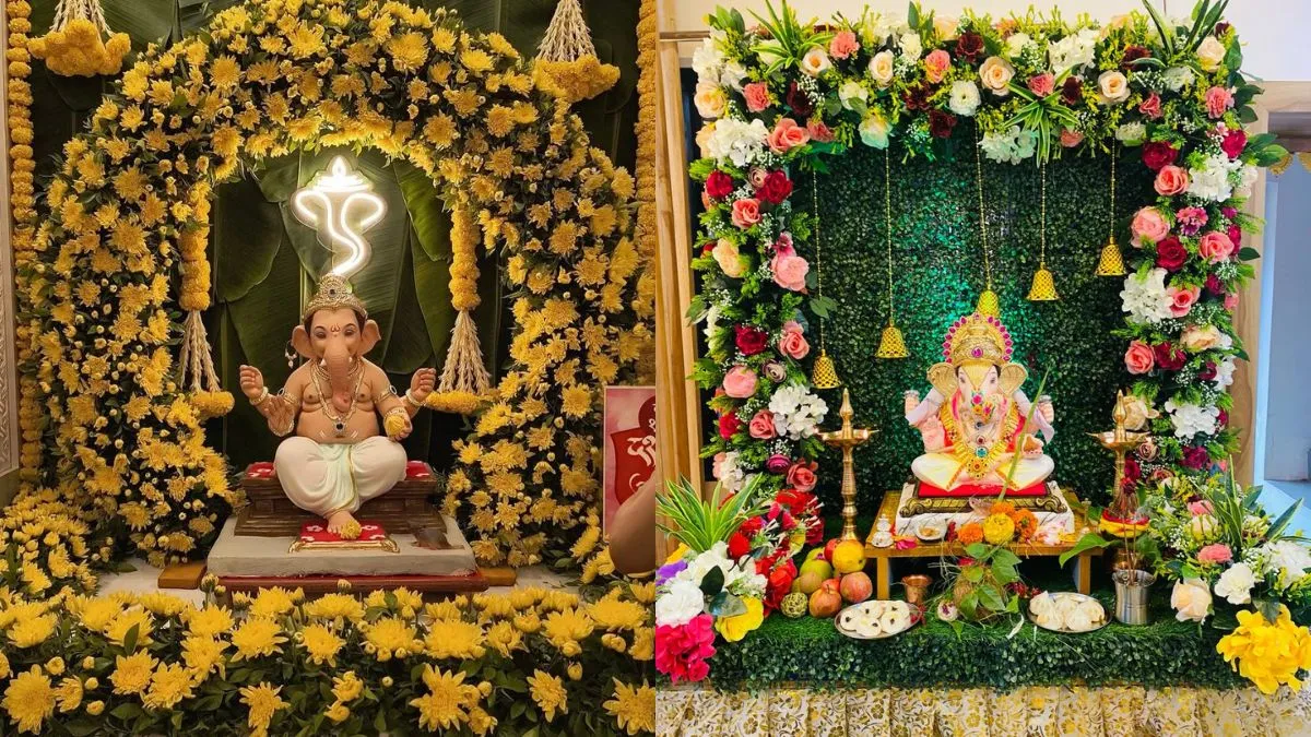 गणेश चतुर्थी पर स्टेप बाय स्टेप कैसे करें मंदिर की सजावट