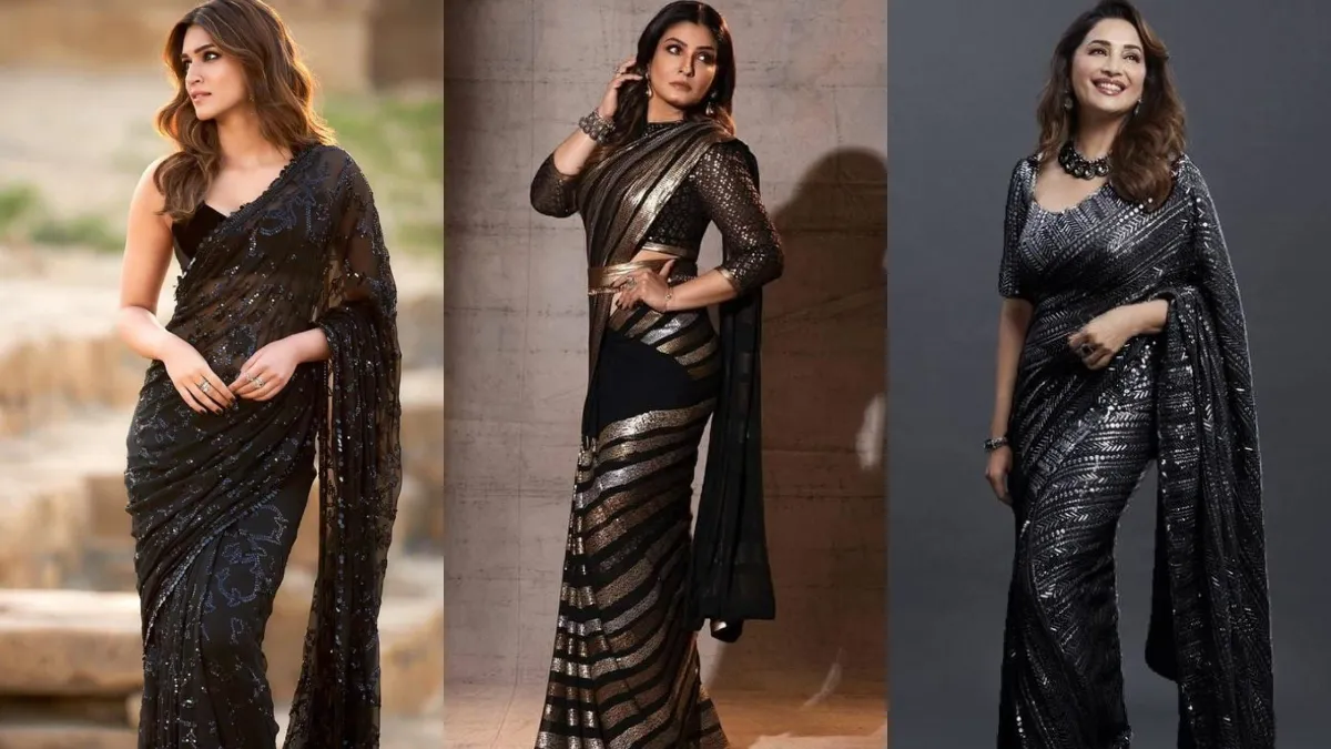 Black Saree Party Wear