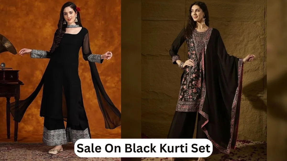 Sale On Black Kurti Pant Set