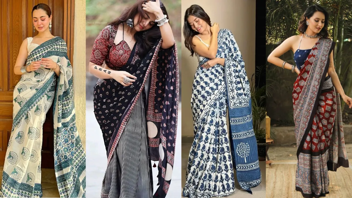 Kajri Teej 2025 पर पहनें रेडी टू वियर कॉटन साड़ी