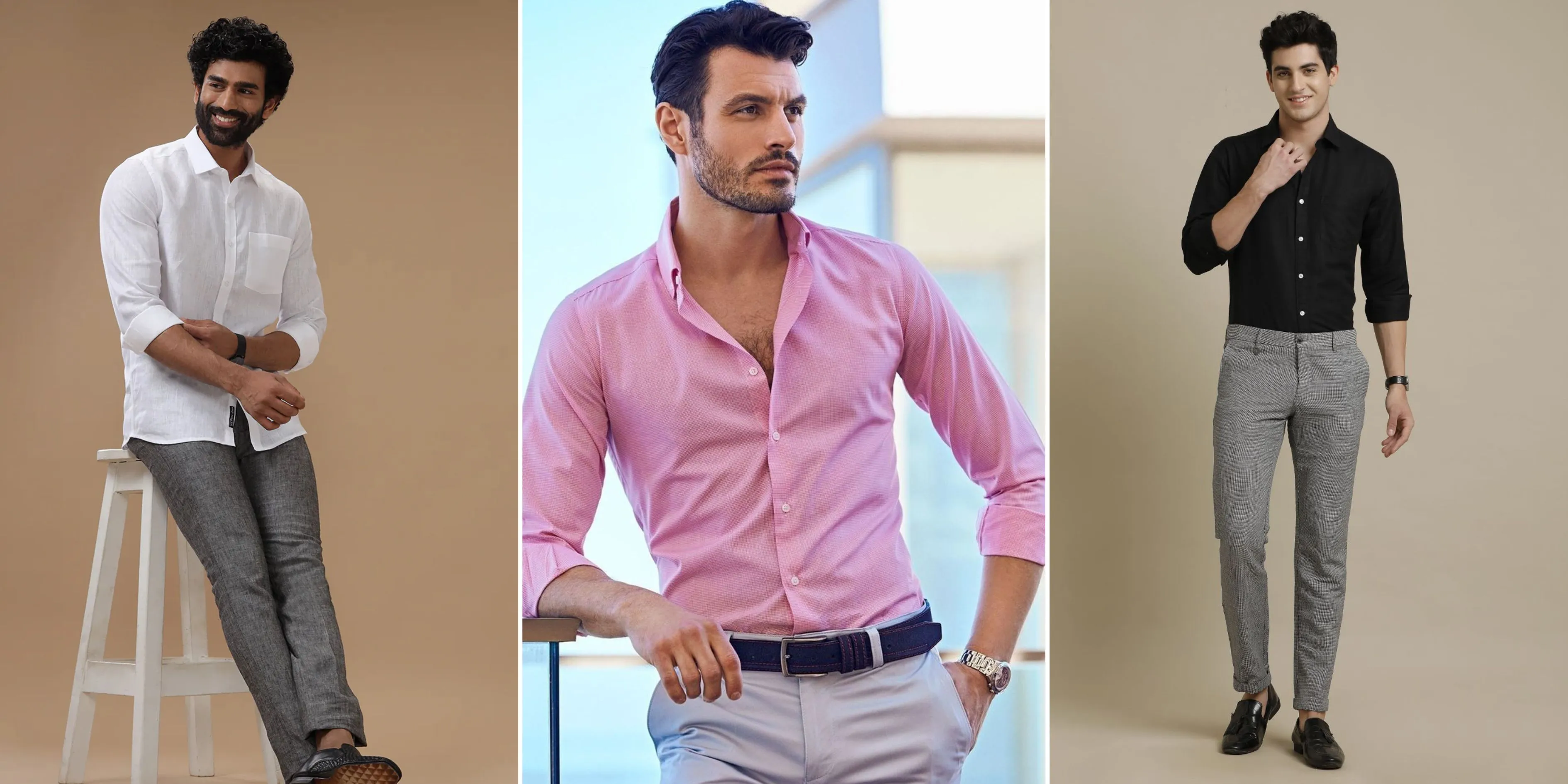 ग्रे पैंट के लिए मैचिंग Shirts