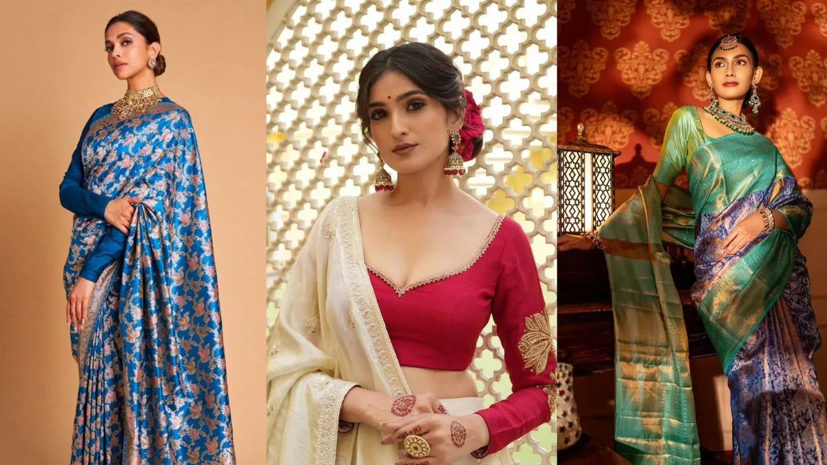 Sawan 2025 के लिए Traditional Saree Design