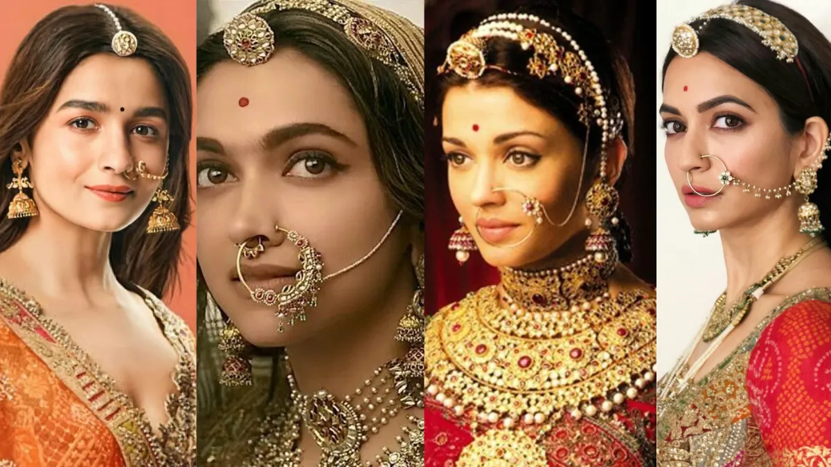 Hariyali Teej पर पाएं राजस्थानी लुक नोज रिंग के साथ
