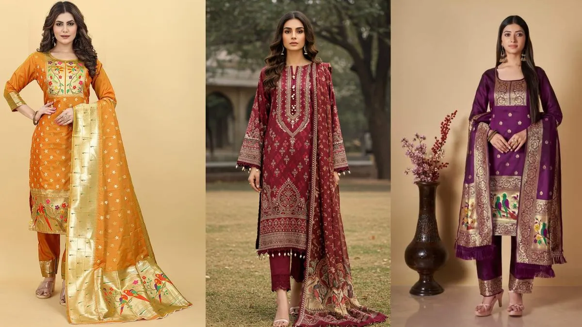 ट्रेंडिंग Paithani और Kashmiri Suit 