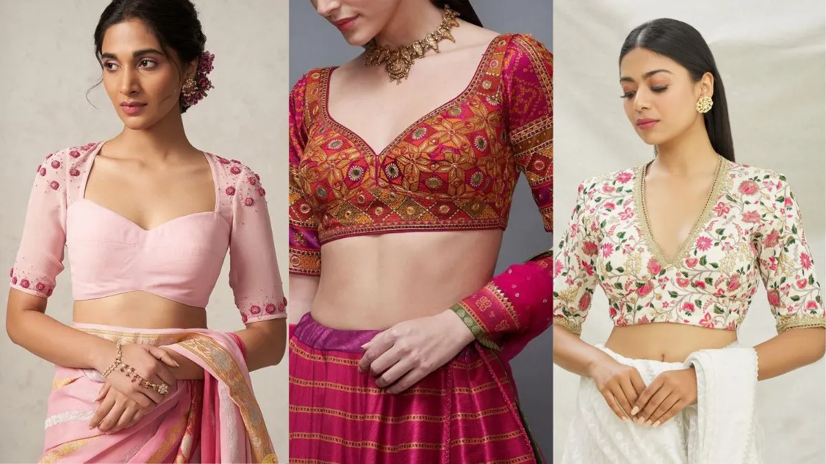 Cotton Saree के लिए Blouse Design
