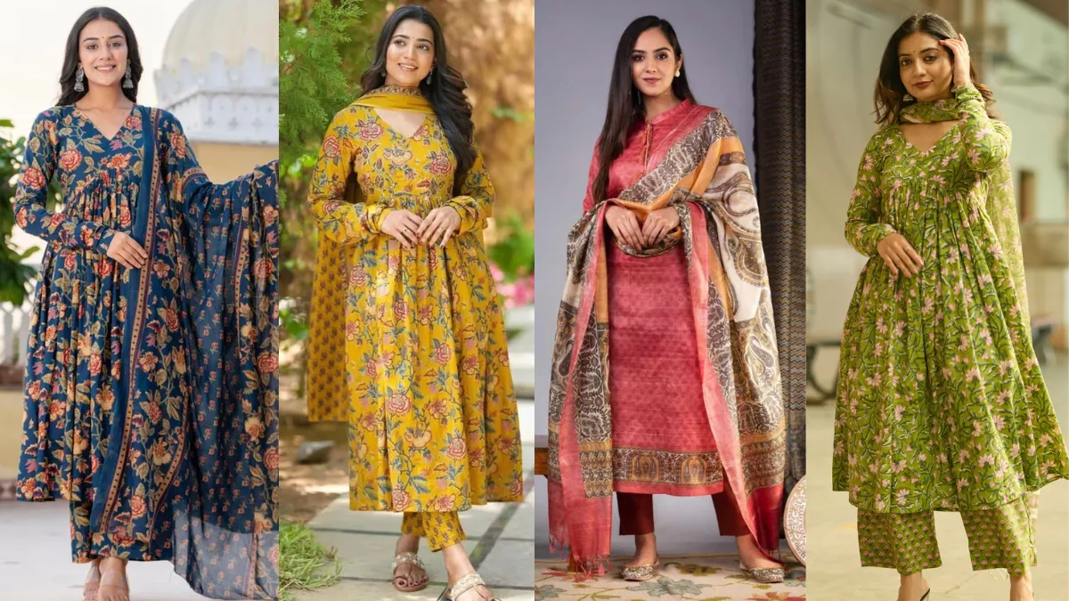 ऑफिस के लिए फुल स्लीव Kurta Set