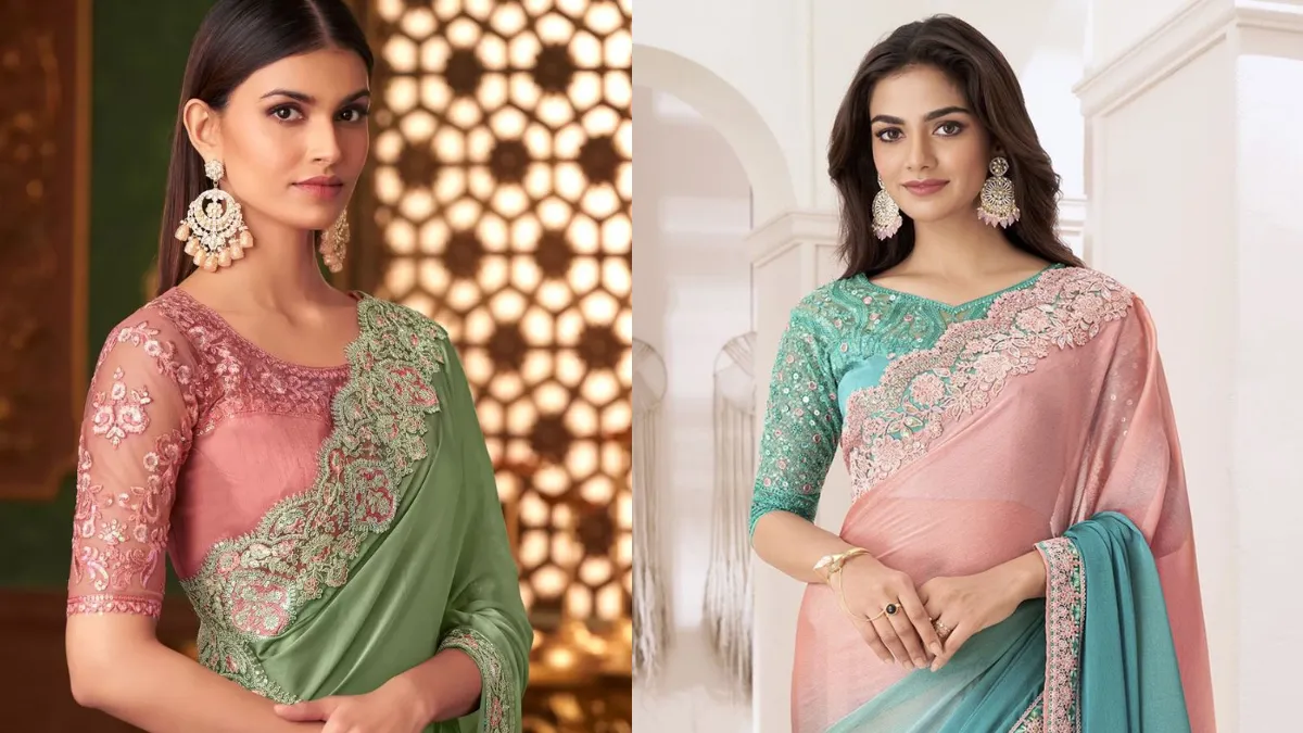 Sawan में Satin Silk Embroidery Saree को कैसे करें स्टाइल?