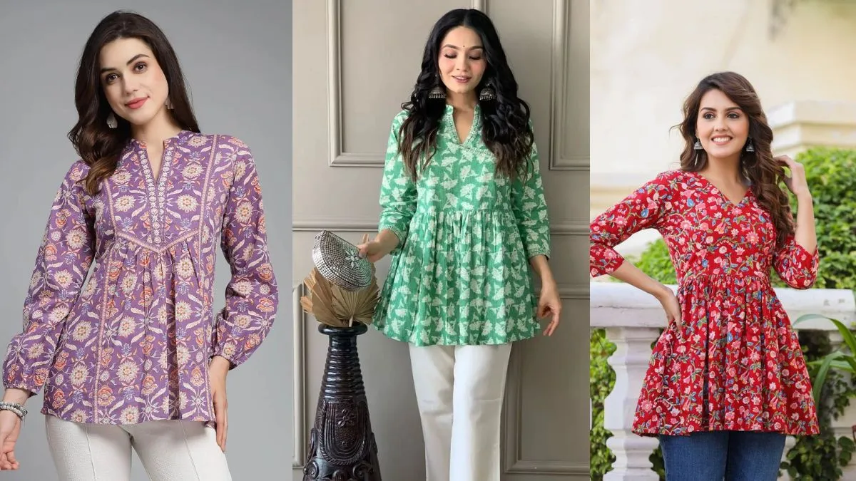 किफायती दाम में ऑफिस के लिए Short Kurti Design
