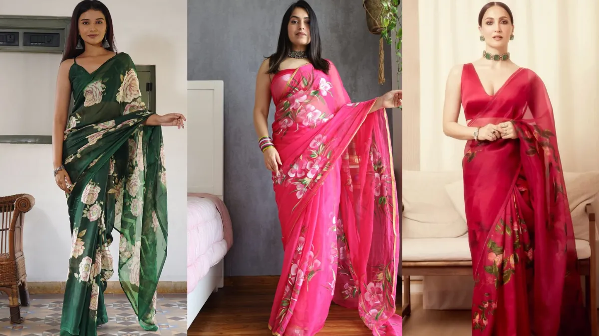 डिजाइनर शिफॉन Saree